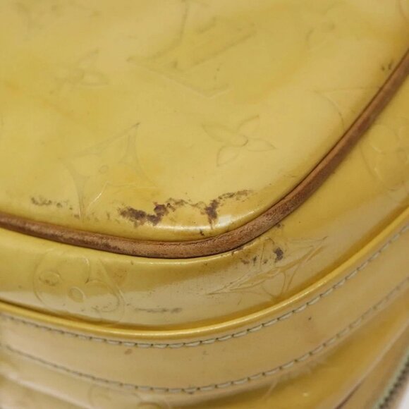 LOUIS VUITTON Monogram Vernis Wooster Shoulder Bag Yellow - Picture 9 of 15